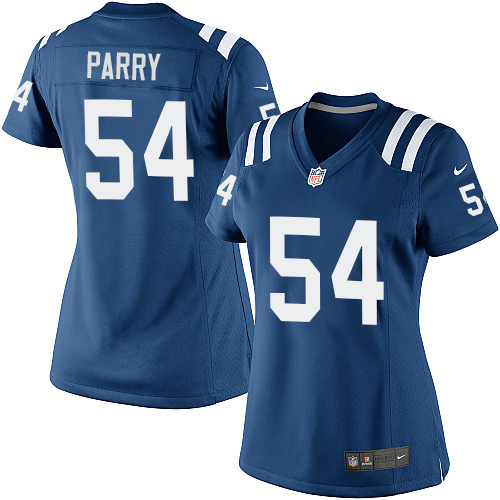 Women's Elite David Parry Nike Jersey Royal Blue Home - #54 NFL Indianapolis Colts